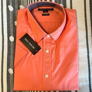 BNWT Michael Kors Men’s SS Button Down Shirt